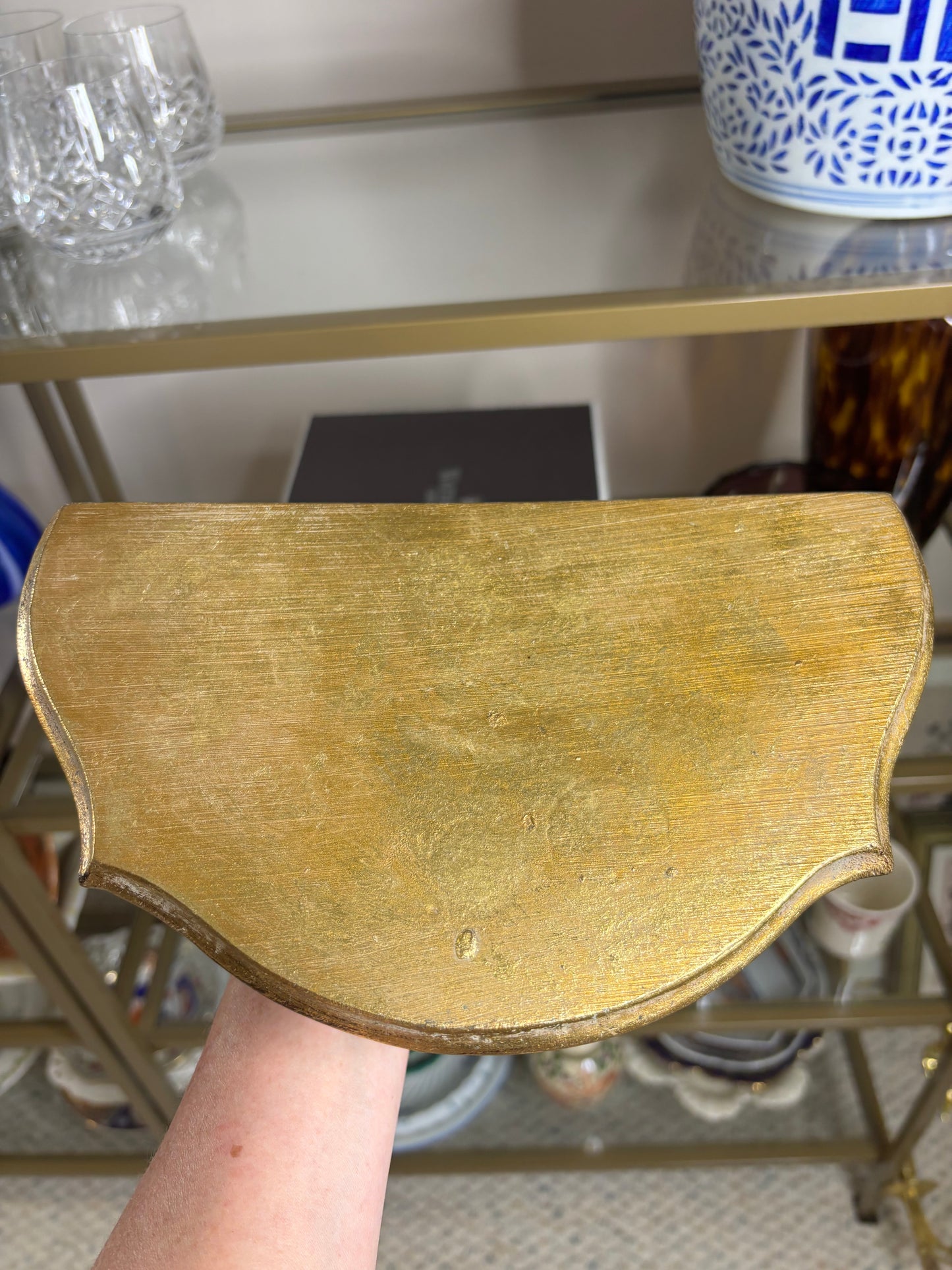 Lovely wall sconce/shelf!