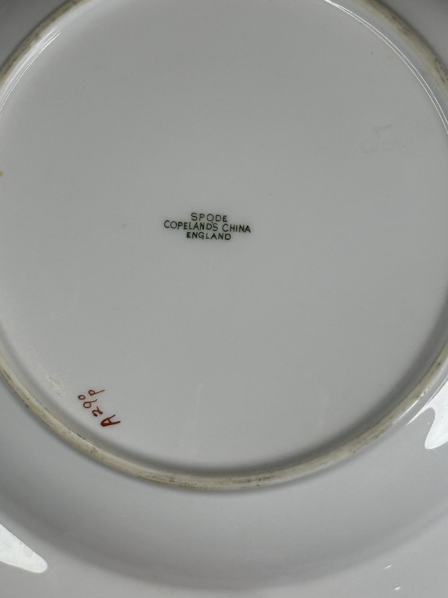 RARE Set (3) Wide-Rim Bowls, Antique Spode Copeland (custom order, 1927) Private yacht burgee service china - New York Yacht Club - PRISTINE!