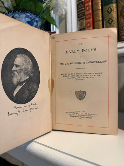 Set of 7 aged rare books Dickens, Longfellow 1885, Sterne & more
