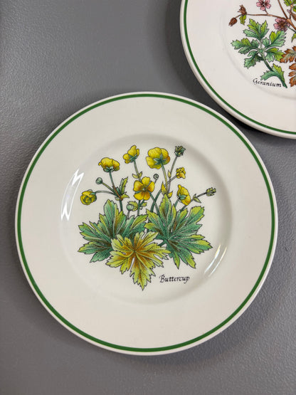 Beautiful Tiffany & Co. Johnson Brothers botanical plates set of 2!