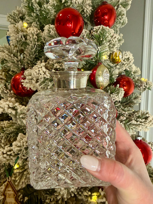 Stunning Early 1900’s Sterling Collar Decanter from the NY Estate of Actress Lisa Burns