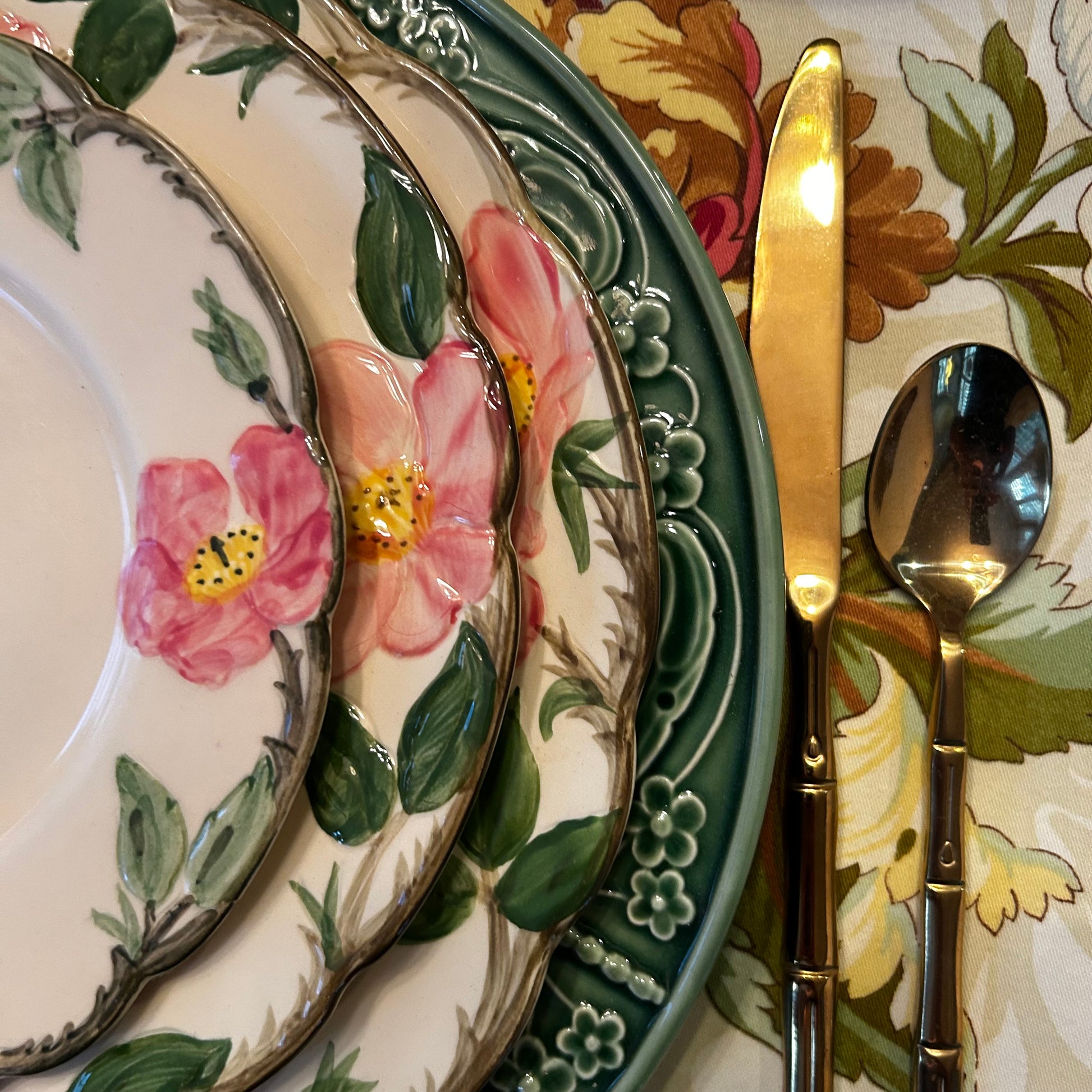 Rose Table Setting Dusty Rose Dishes Table Setting In Pink Color