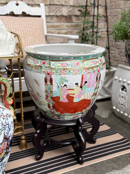 XLarge Famille Fish Bowl Planter - 18.5”D, a whopping 17” Tall,