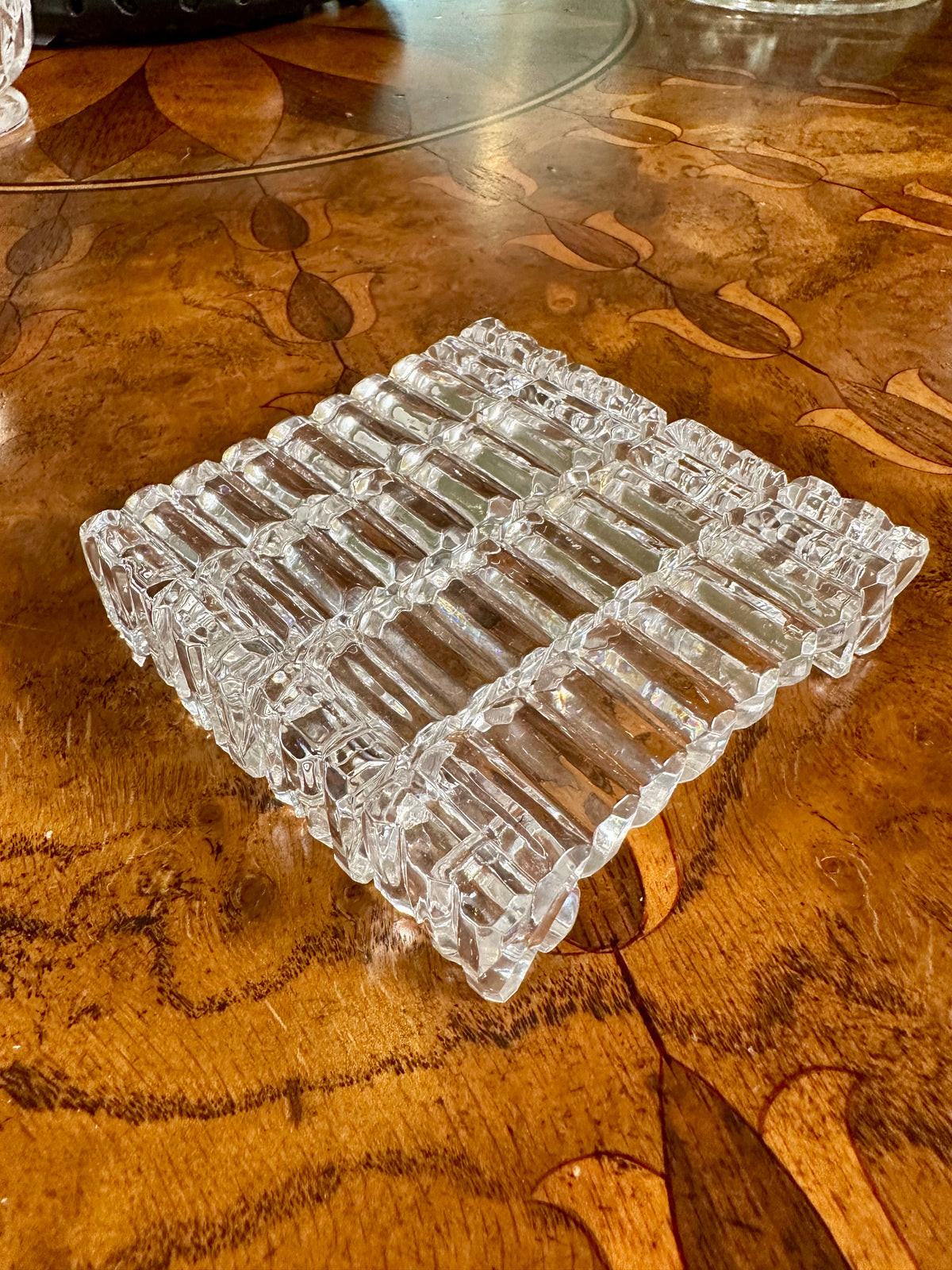 Vintage Crystal Knife Rests | Set of Four in Original Box