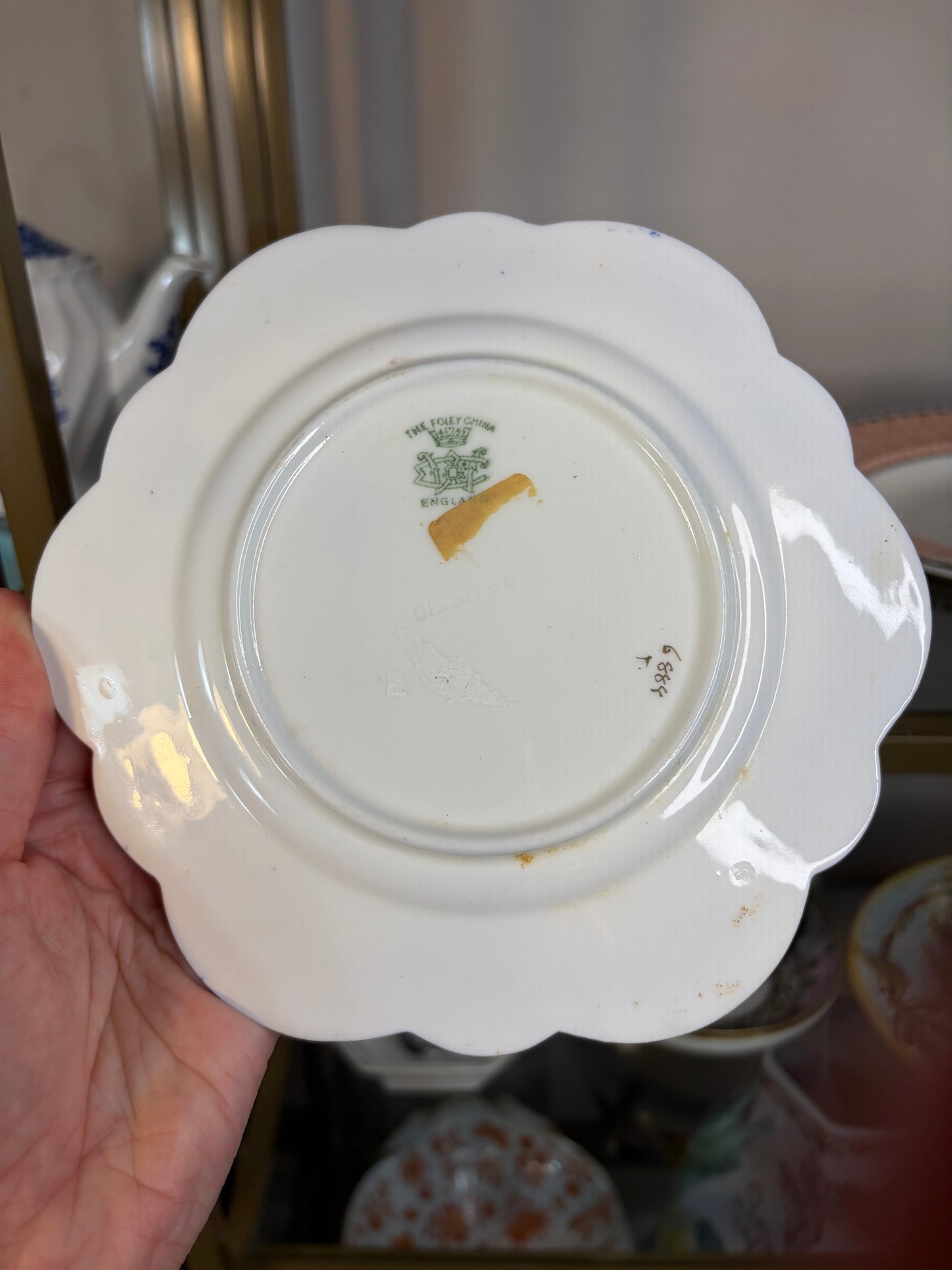 Beautiful antique Wileman The Foley Imari Scalloped plate!