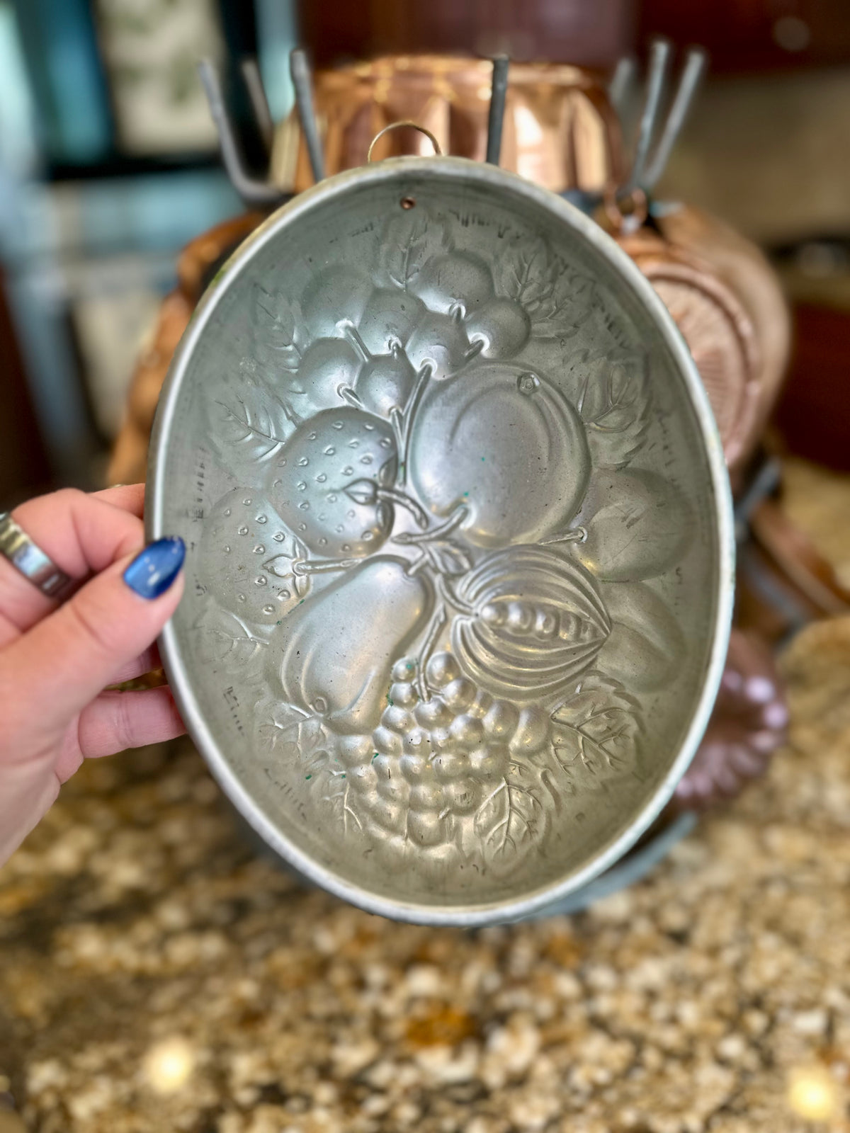 Antique German Kreamer Copper Fruit Mold | Early 20th Century
