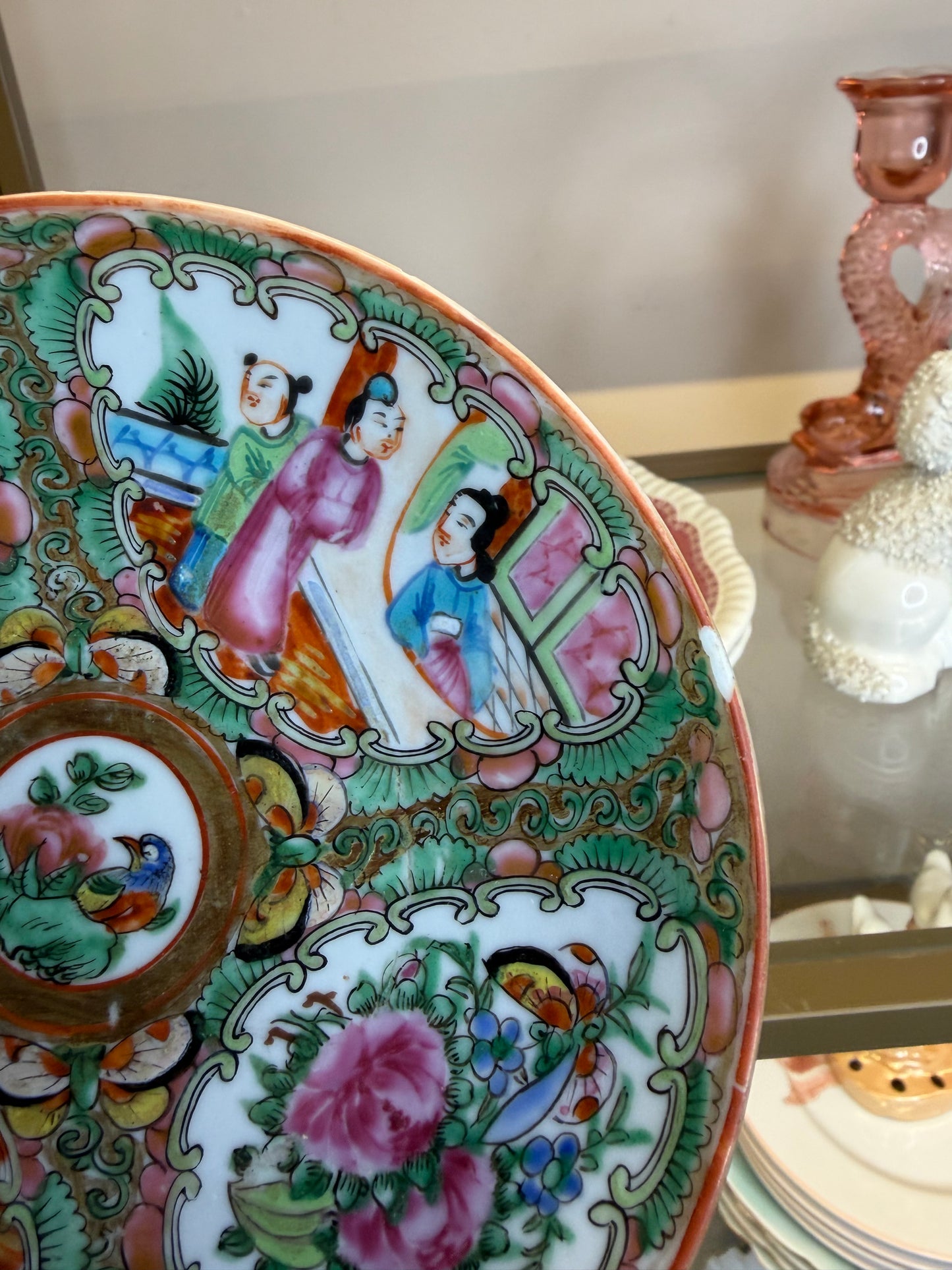 Antique Famille rose small plate! As is!