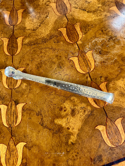 Antique Georgian Sterling Silver Sugar Tongs | Attributed to Benjamin Mountigue | London c. 1780–1784