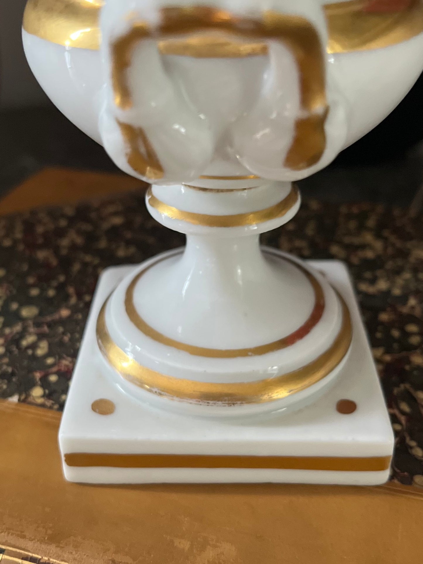 Live 06/22 Pair of Old Paris Hand-Painted Portrait Urns | 19th Century 2 Sided Decoration