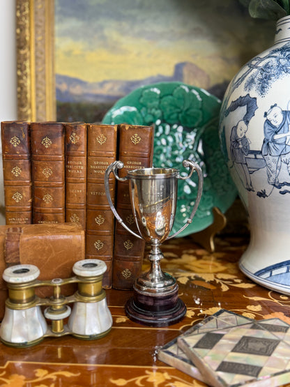 1934 U.S. Marine Corps Medley Relay Trophy | Silverplate | Named Team Engraving, 7” Tall