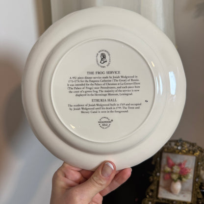 Live 09/01  Wedgwood’s “Frog Service – Etruria Hall” plate