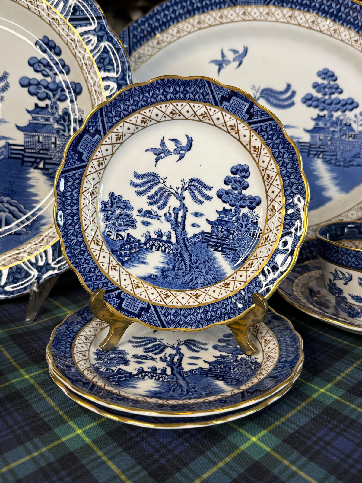 Vintage Booths Real Old Willow Bread & Butter Plate | A8025 | 6” Diameter | English Transferware| 1 Available
