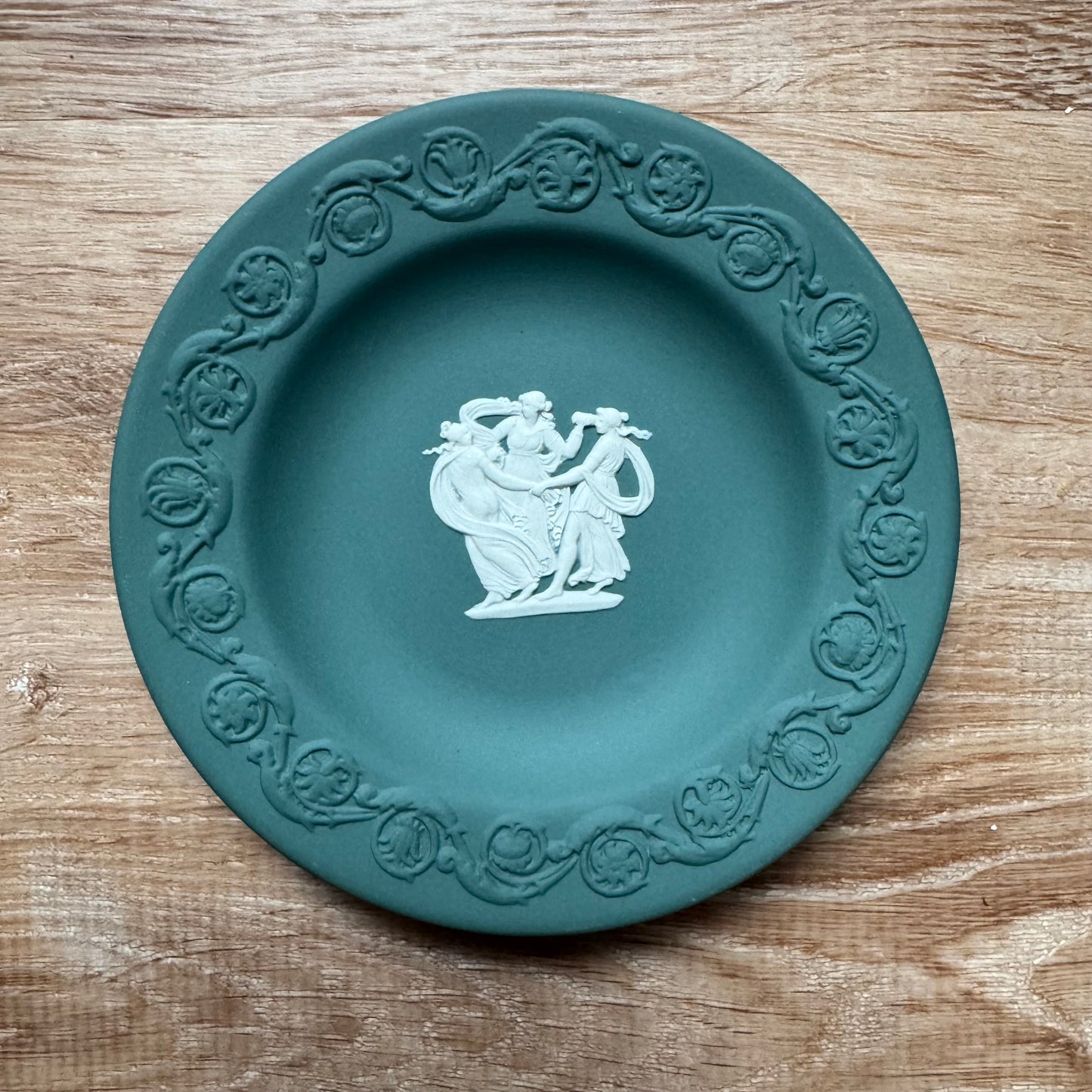 Wedgewood teal small plate 4.5”