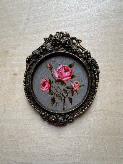Pink miniature roses