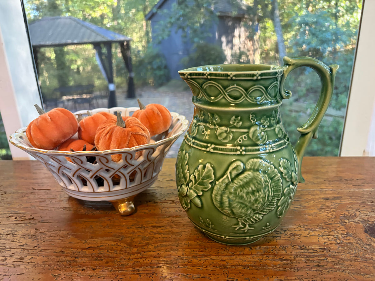 Bordallo Pinheiro turkey pitcher!