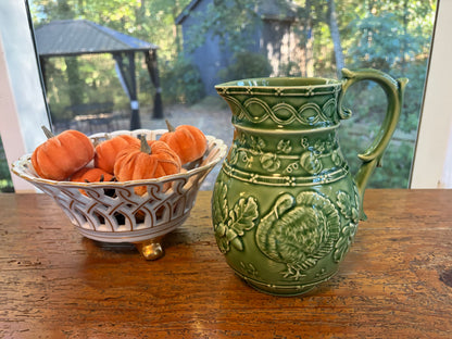 Bordallo Pinheiro turkey pitcher!