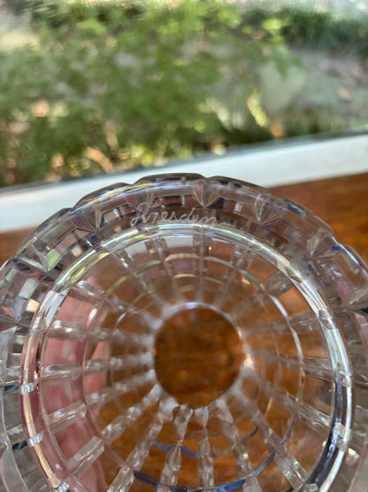 Stunning Dresden crystal 12” tall vase!
