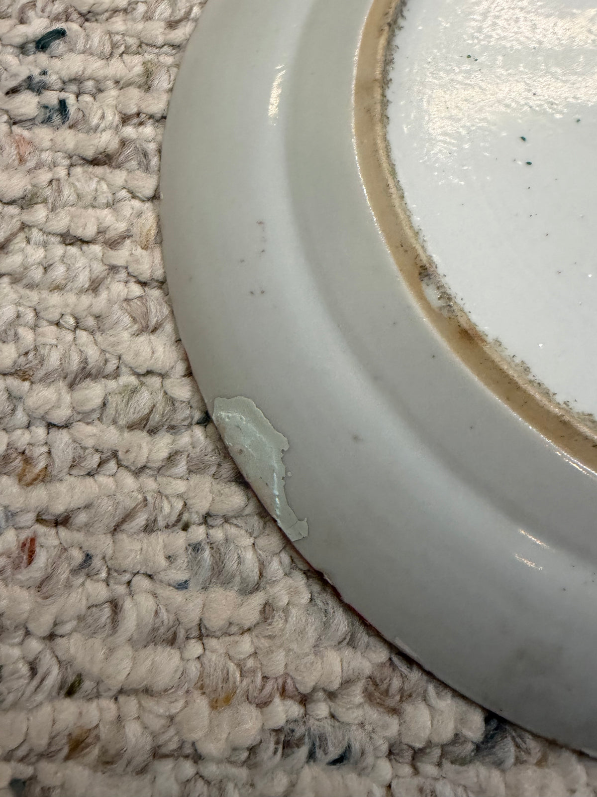 Set of antique Rose Medallion plates! As is!!