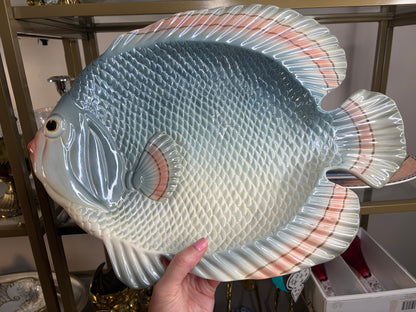 Beautiful Fitz and Floyd fish platter!