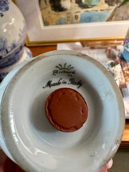 GORGEOUS Richard Ginori Princess Blue Porcelain Sugar Shaker Set, Made in Italy