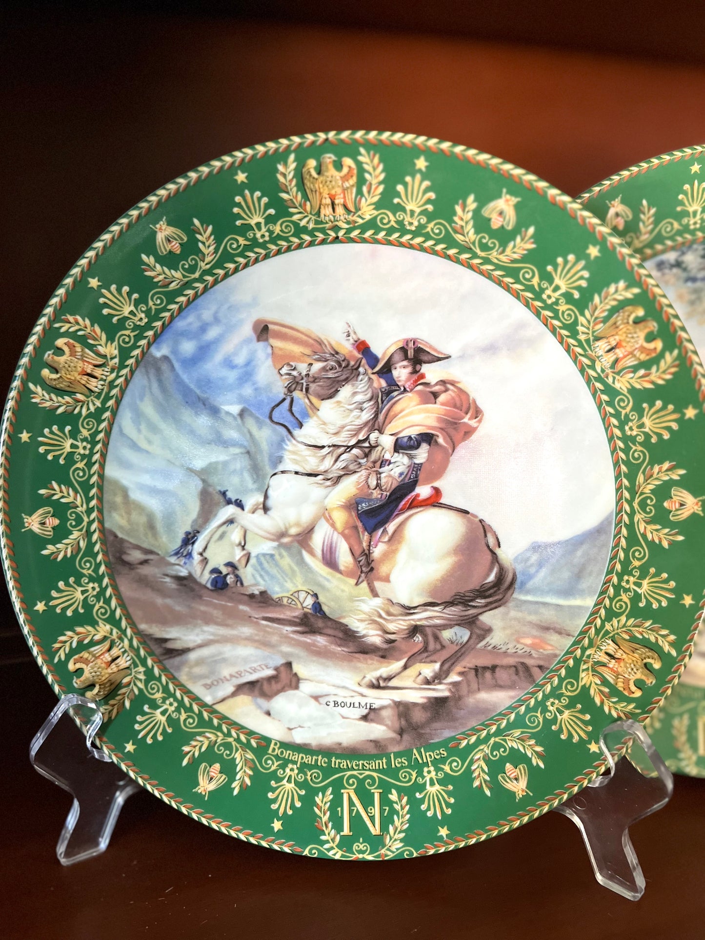 Colorful Set Of 4 Limoges Limited Edition Napoleon and Josephine Wall Plates