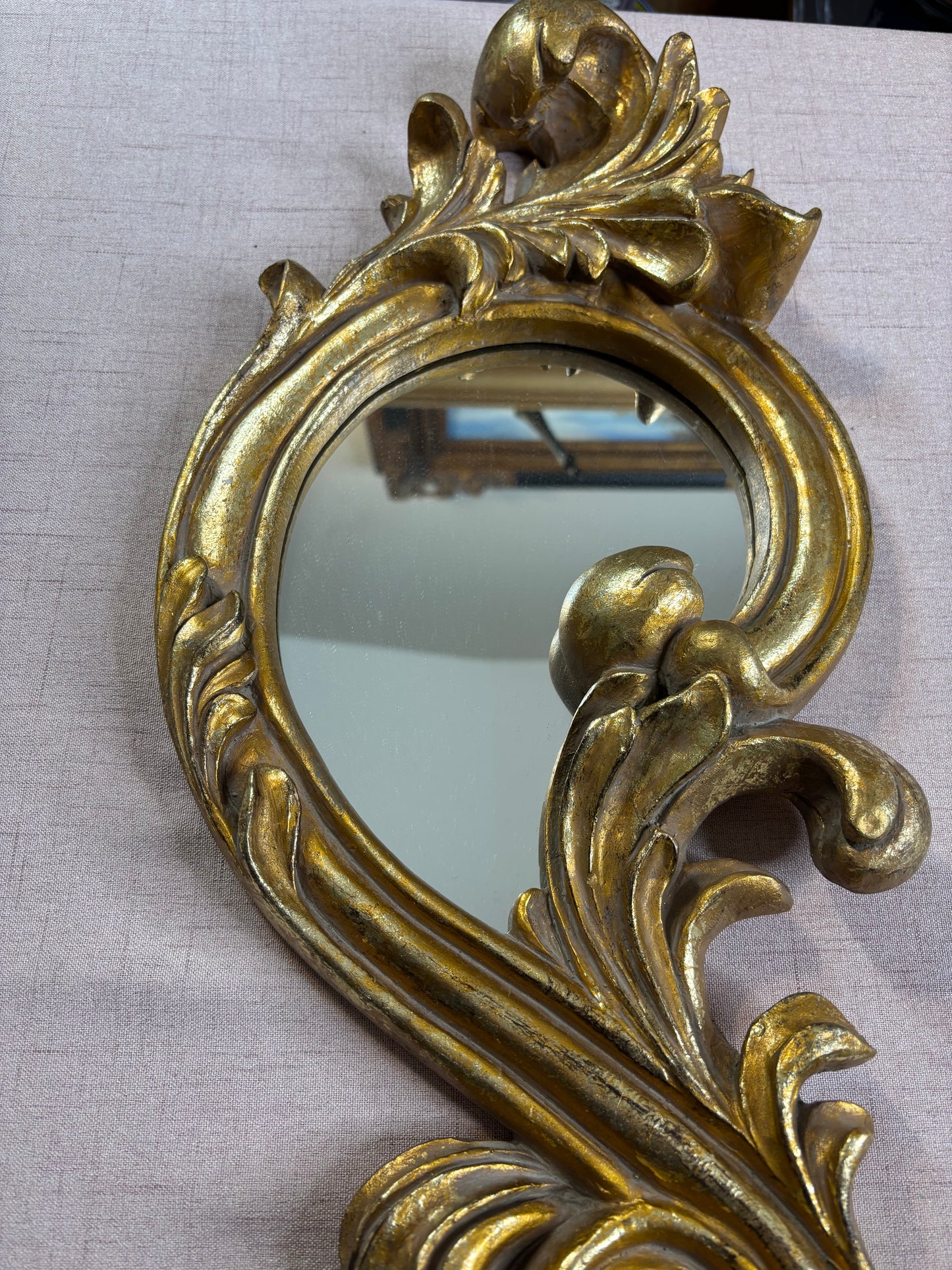Gorgeous ornate scroll style mirror!