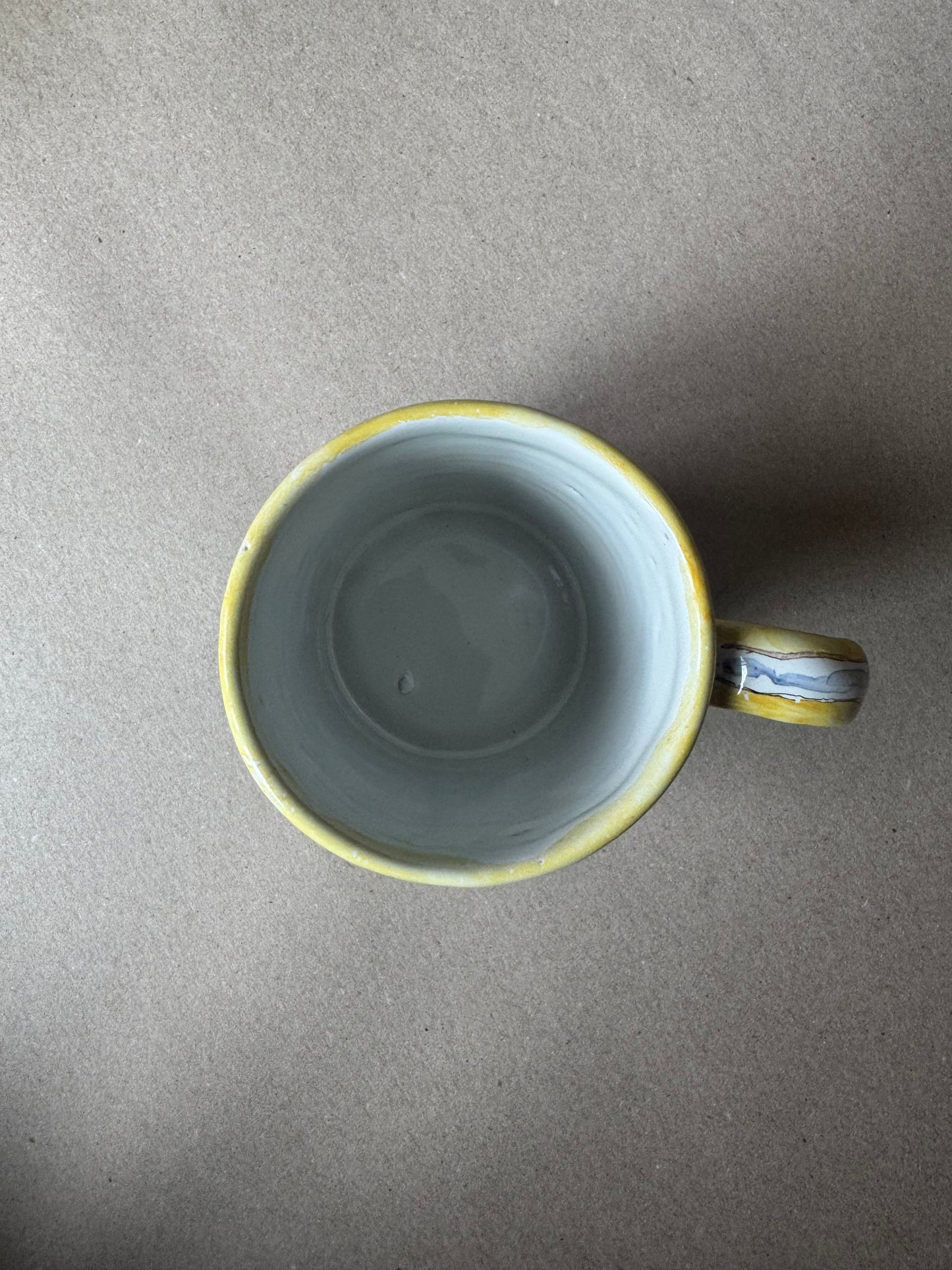 Hand-Painted Portuguese Ceramic Tankard Mug | F.F. Marques Alcobaça