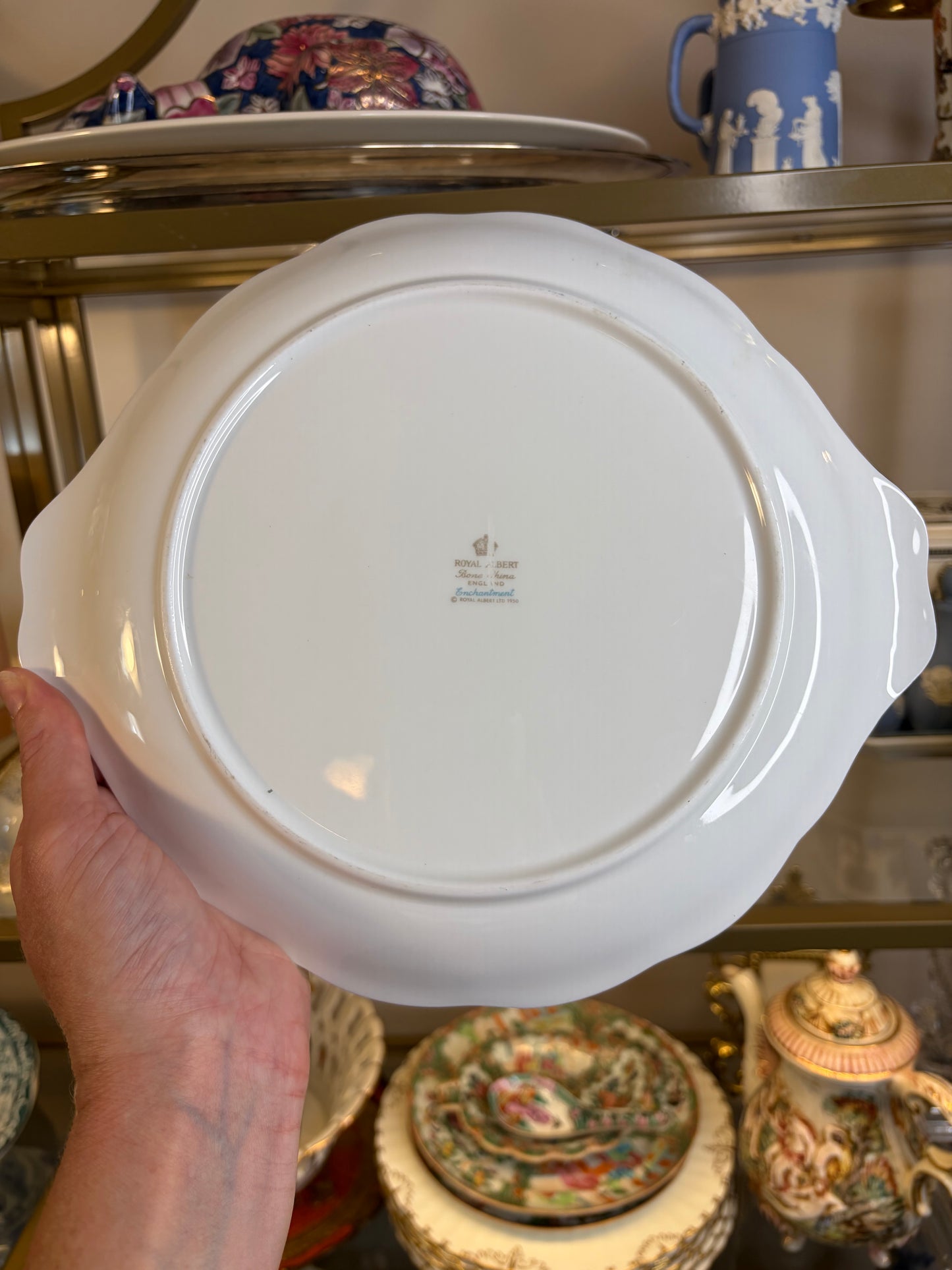 Lovely Royal Albert Enchantment cake plate!