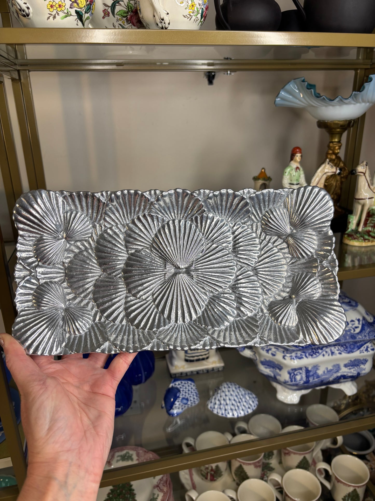 Arthur Court vintage shell platter!
