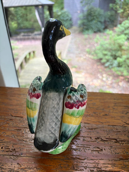 Lovely colorful duck figurine!