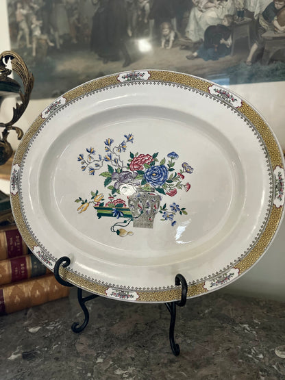 Live 06/15 Large Antique Copeland England Platter Bespoke Pattern For Davis Collamore 5th Avenue - Circa 1911-1920’s