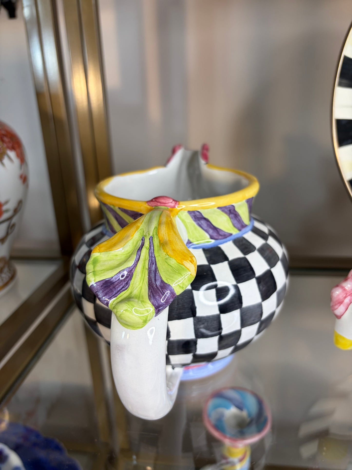 Mackenzie-Childs Piccadilly Chicken pitcher!