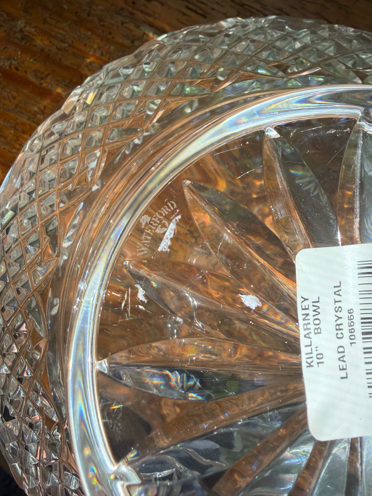 Stunning Waterford crystal Killarney centerpiece footed bowl!