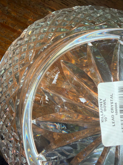 Stunning Waterford crystal Killarney centerpiece footed bowl!