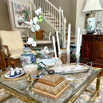 Beautiful baroque gold frame 10 x 10 large lidded box