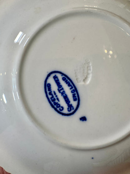 Pair Copeland Spode Tower Blue Oversized Tea Cups & Saucers | c.1902–1935