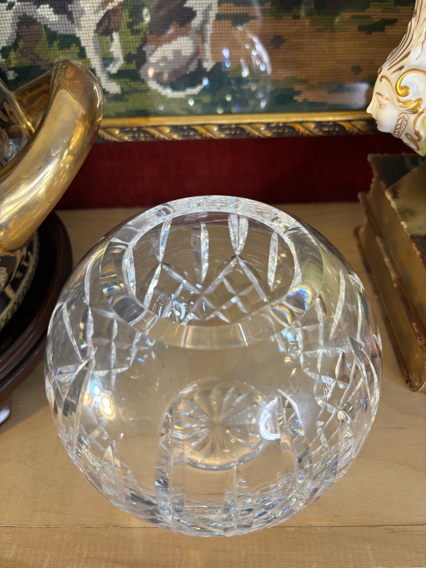 Stunning Waterford Lismore Crystal Rose Bowl!