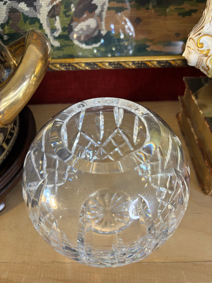 Stunning Waterford Lismore Crystal Rose Bowl!