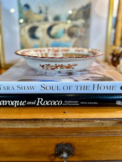 Beautiful Vintage Copeland Spode “India Tree” Oval Vegetable Bowl – Rust Orange, 9”