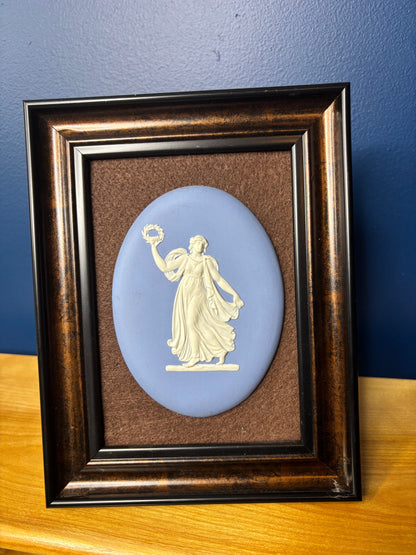Beautiful Wedgwood Jasperware Framed Dancing Hours edition!