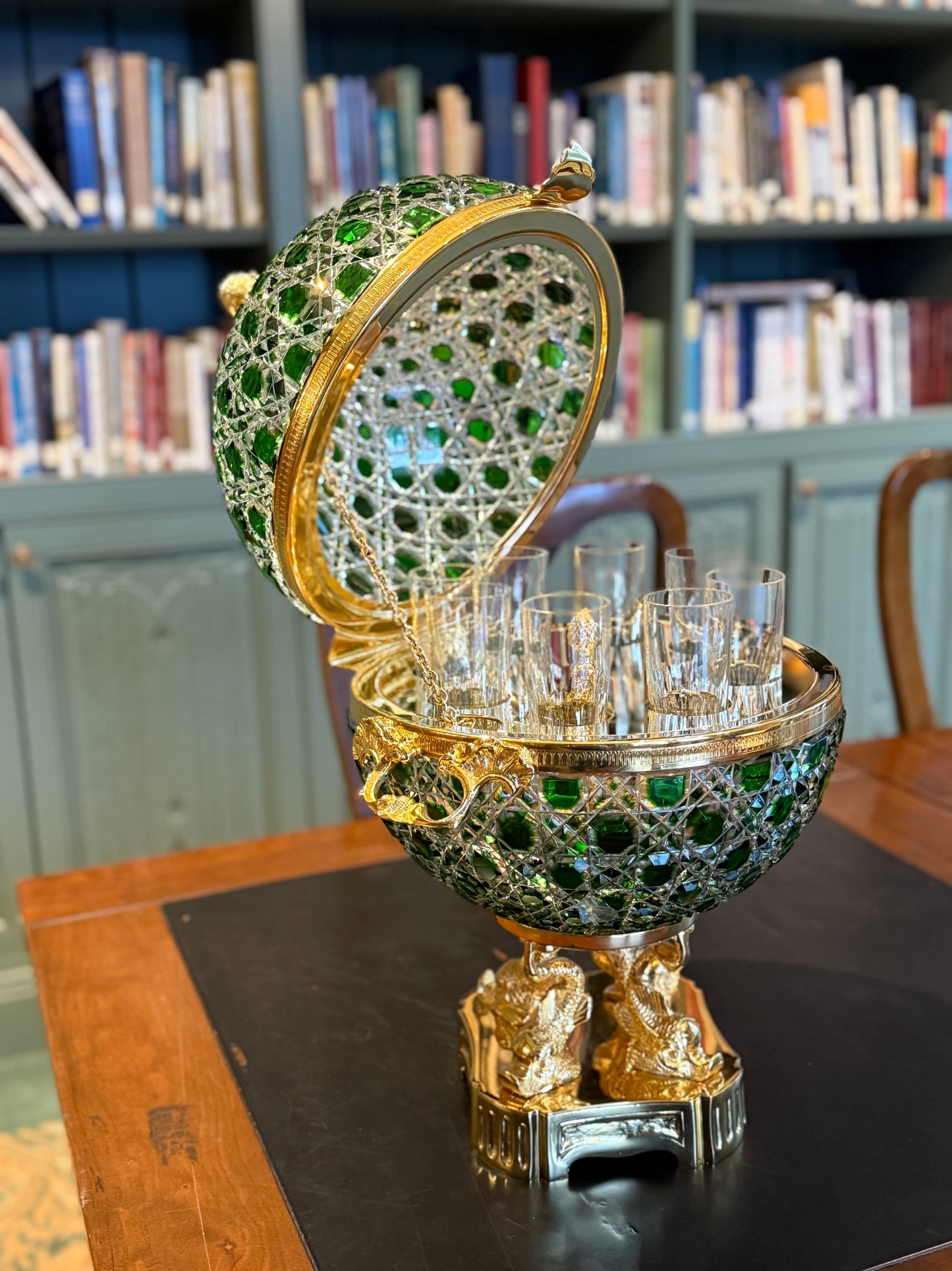 Rare 19.5” Cristal Benito French Crystal Vodka Service Set W/ Certificate of Authenticity & Appraisal | Charitable Offering