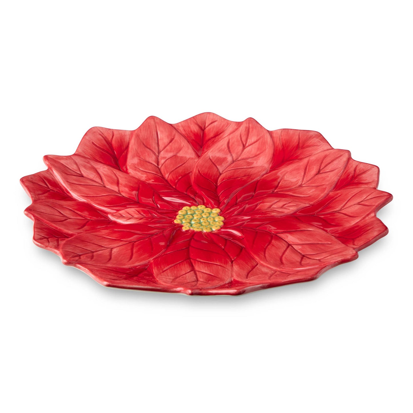 Winter Blooms Red Poinsettia Charger/Platter | 13" D