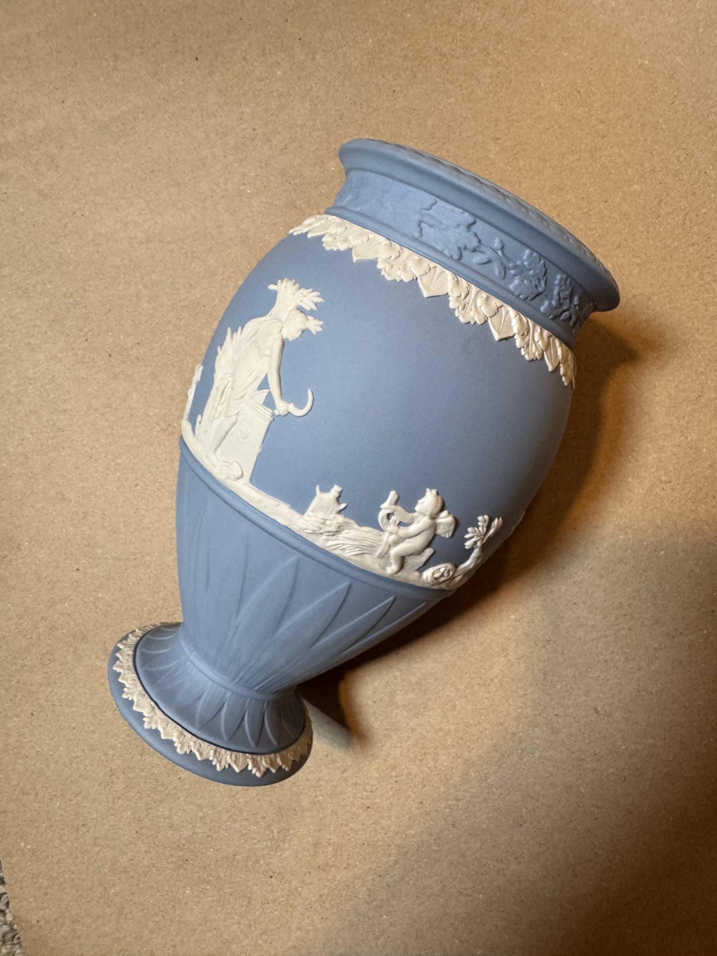 RESERVED - SHOPTHEPINKBOW - Live 06/15 blue lavender Wedgwood large vase