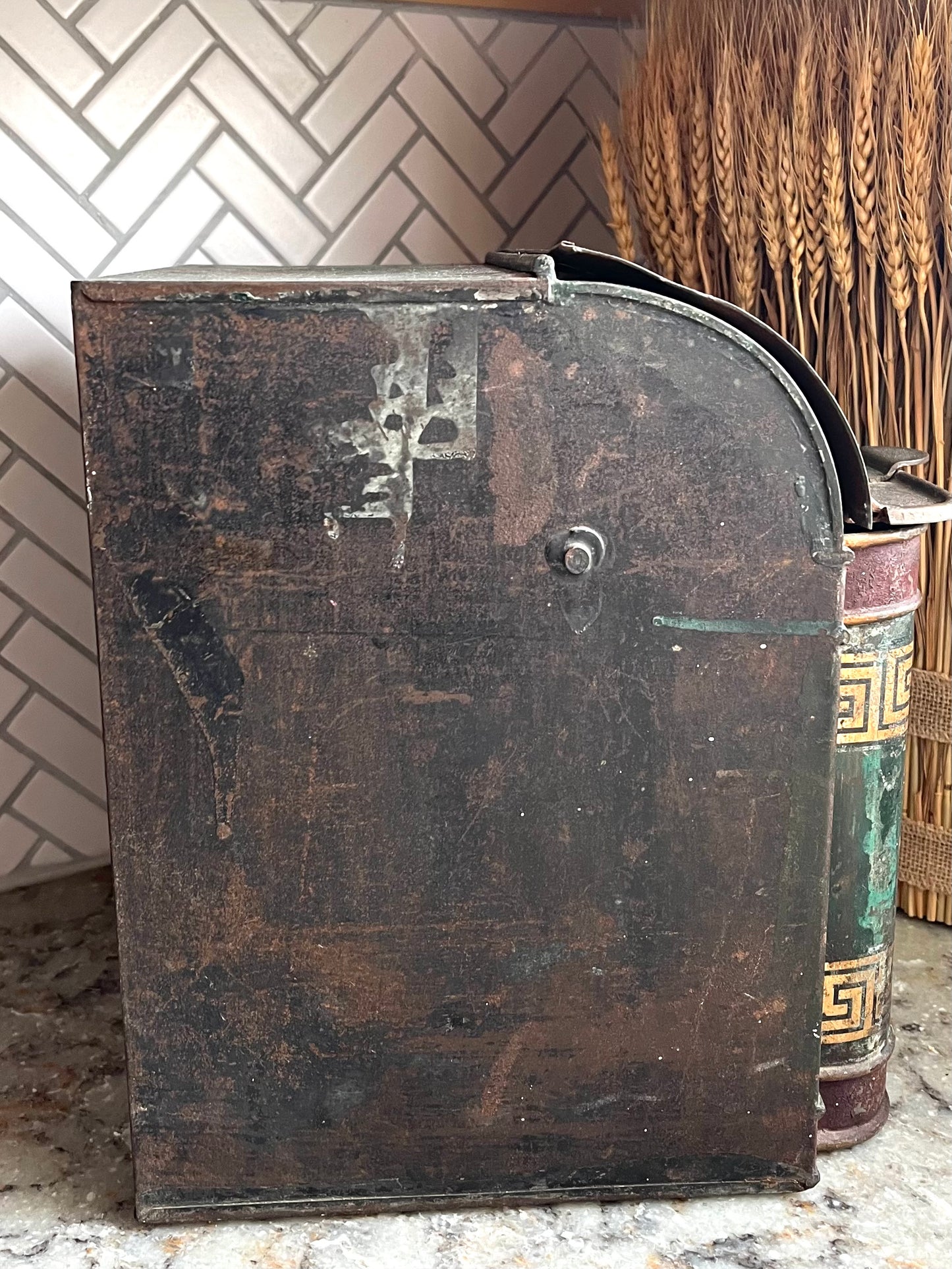 XLarge 19th Century Grocers McCormick Bulk Cayenne Spice Canister