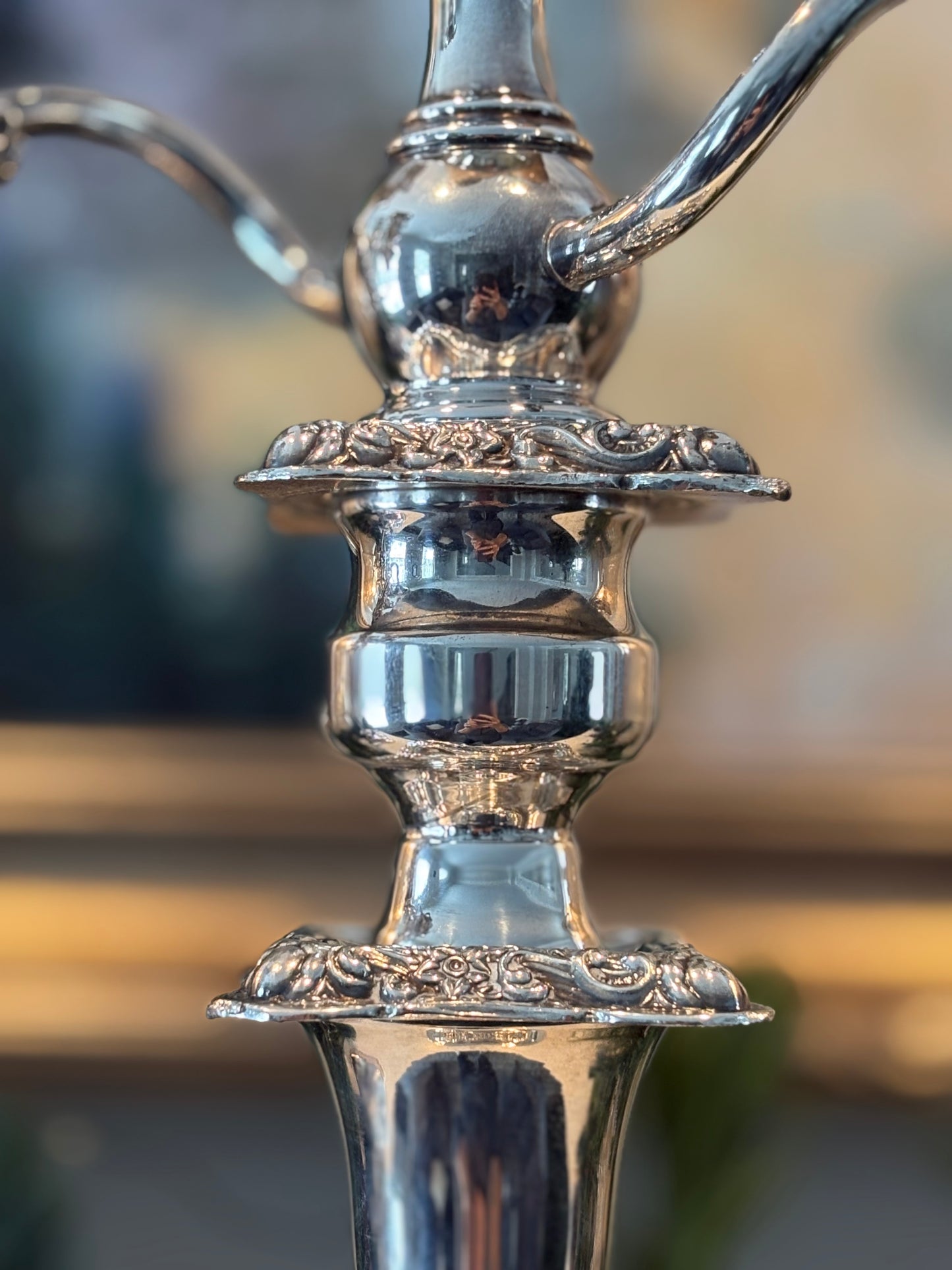 Pair of Silver Plated Convertible 18” Candleabras