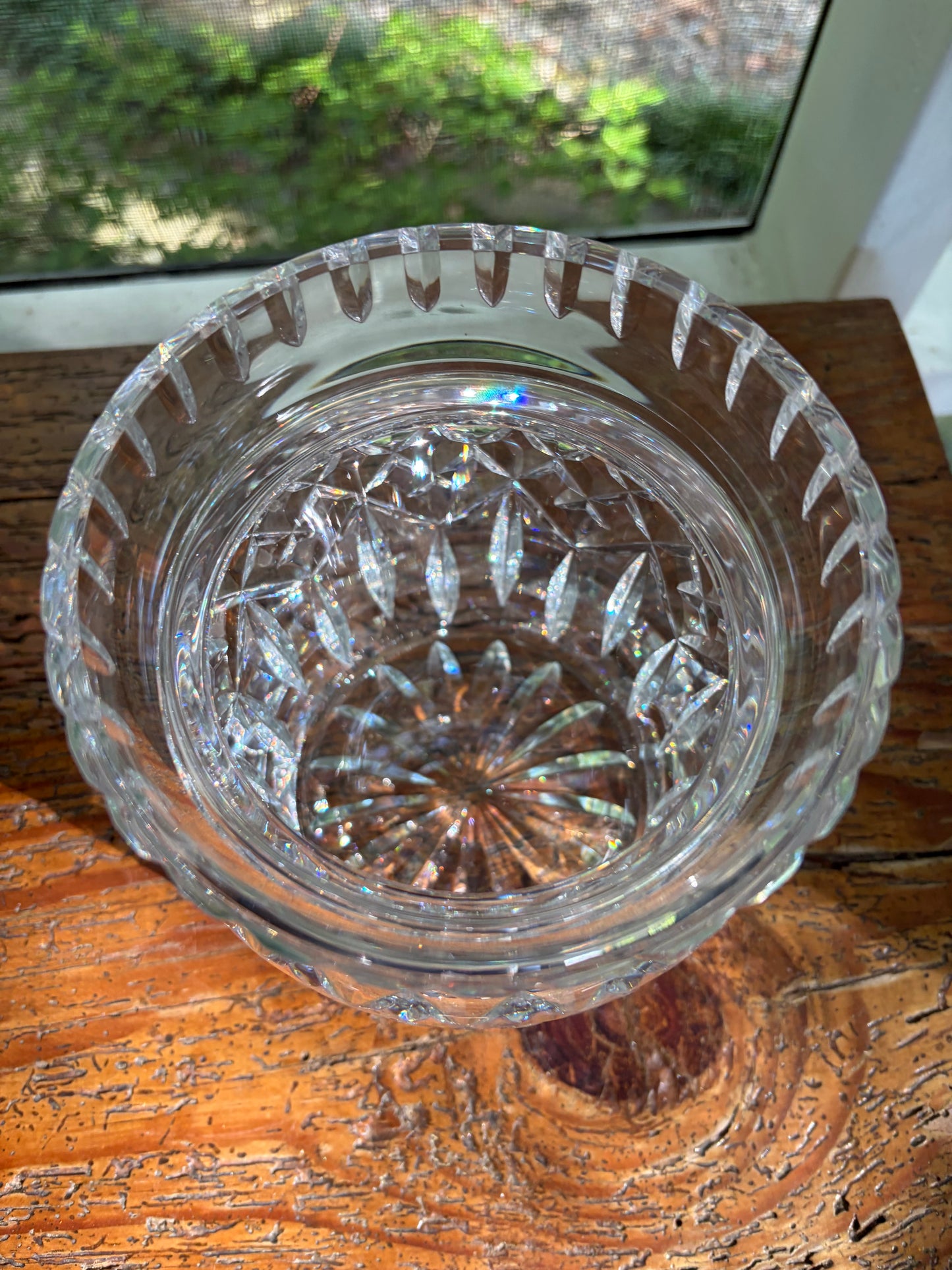 Stunning Waterford Lismore lidded biscuit jar!