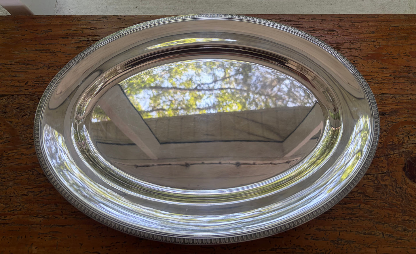 Stunning Christofle France 17.5”  Malmaison serving platter!
