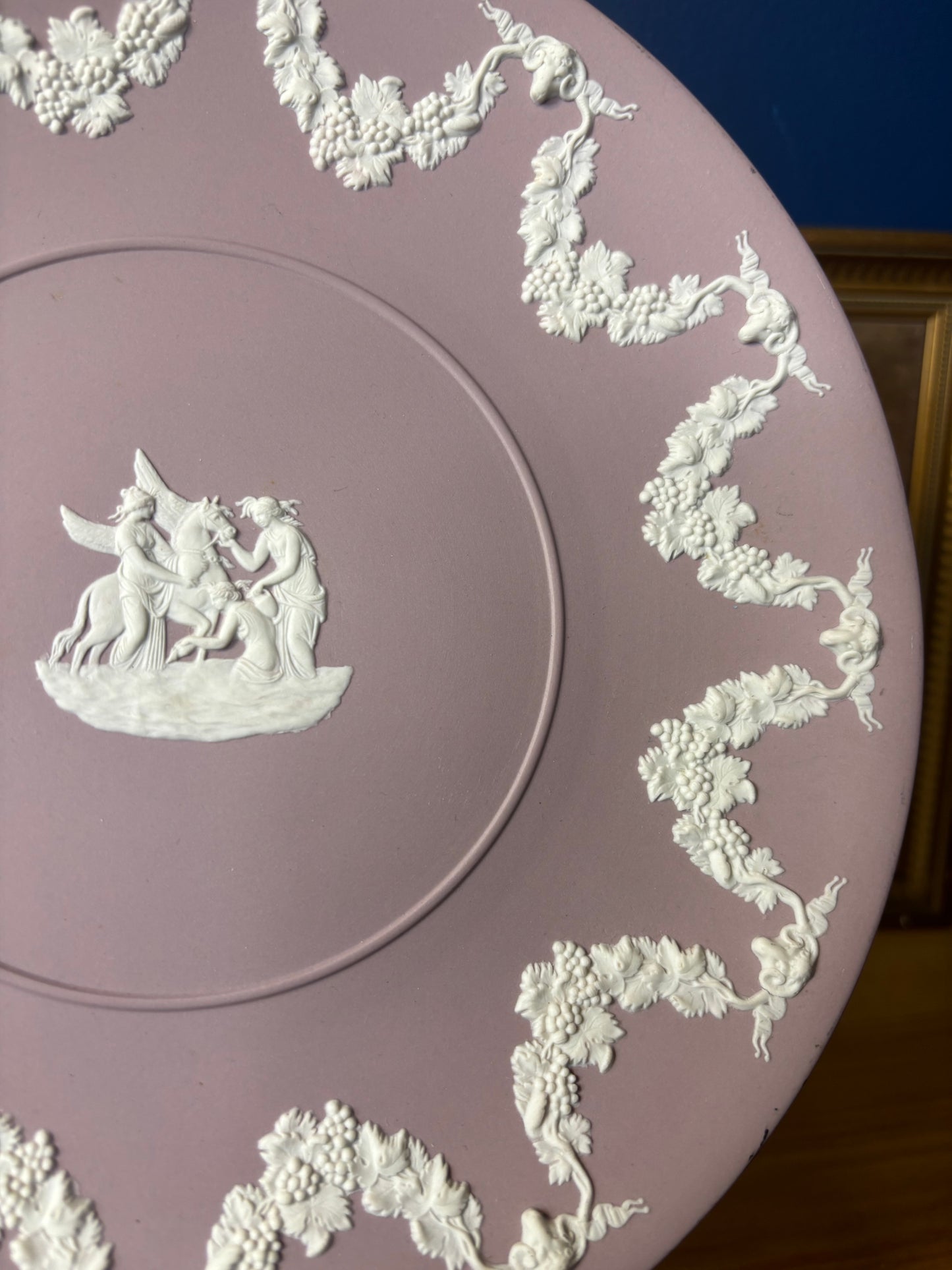 Wedgwood Jasperware Lilac cake plate!