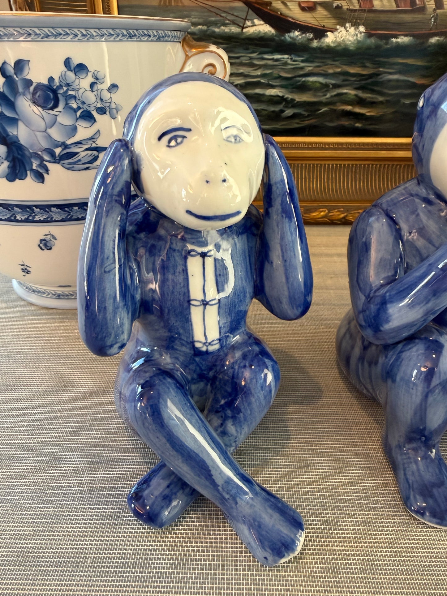 Vintage Wise Monkey Trio