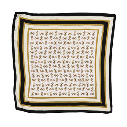 SILKY SQUARE NECK SCARF SPSS-3510: Nv